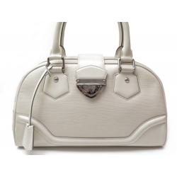 SAC A MAIN LOUIS VUITTON MONTAIGNE CUIR EPI BLANC 