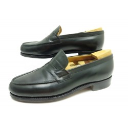 CHAUSSURES JM WESTON MOCASSINS 180 4.5D 38.5 EN CUIR KAKI EMBAUCHOIRS SHOES 665€