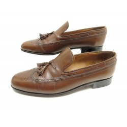 CHAUSSURES JM WESTON MOCASSINS A PAMPILLES 181 5.5C 39.5 FIN EN CUIR MARRON 910€