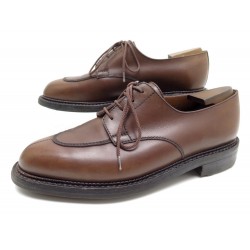 CHAUSSURES JM WESTON LE DEMI-CHASSE 696 7.5D 41.5 DERBY MARRON EMBAUCHOIRS 835€