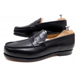 NEUF CHAUSSURES BOWEN OAKE PLATEAU 8.5 42.5 MOCASSINS EN CUIR NOIR SHOES 340€