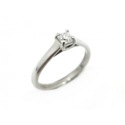 BAGUE TIFFANY & CO LUCIDA T 48 EN PLATINE DIAMANT SOLITAIRE 0.24 CT RING 4550€