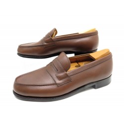 CHAUSSURES JM WESTON MOCASSINS 180 6.5D 41 EN CUIR GRAINE MARRON EMBAUCHOIR 675€