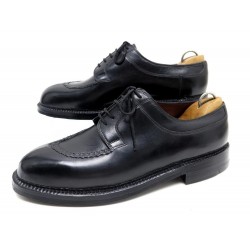 CHAUSSURES JM WESTON LE CHASSE 7D 41 DERBY EN CUIR NOIR + EMBAUCHOIR SHOES 1935€