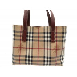 SAC A MAIN BURBERRY CABAS TARTAN 26 CM 