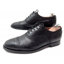 CHAUSSURES CHURCH'S DIPLOMAT 6.5E 40.5 RICHELIEU BOUTS FLEURIS EN CUIR NOIR 620€