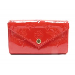 NEUF POCHETTE LOUIS VUITTON LUCY M90281 CUIR MONOGRAM VERNIS ROUGE CLUTCH 490€