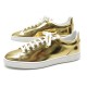 NEUF CHAUSSURES LOUIS VUITTON FRONTROW 39 40 BASKETS EN CUIR DORE SNEAKERS 540€