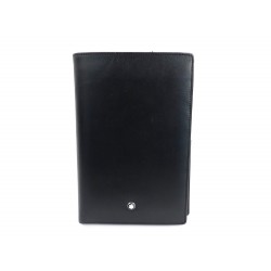 PORTEFEUILLE MONTBLANC MEISTERSTUCK 8CC EN CUIR NOIR CARTES BILLFOLD WALLET 225€