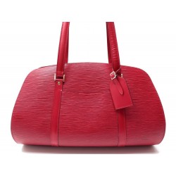 NEUF SAC A MAIN LOUIS VUITTON SOUFFLOT CUIR EPI ROUGE 