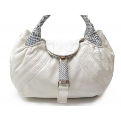 SAC A MAIN FENDI SPY CUIR BLANC 