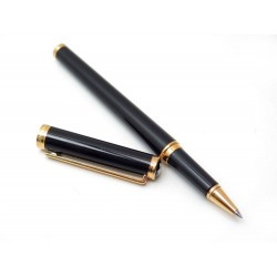 STYLO BILLE MONTBLANC NOBLESSE OBLIGE ROLLERBALL EN RESINE NOIR & DORE PEN