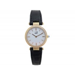 MONTRE ALFRED DUNHILL MILLENNIUM OR JAUNE 18K 25 MM FEMME QUARTZ LADY GOLD WATCH