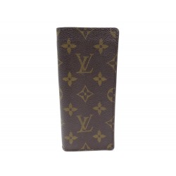  ETUI A LUNETTES LOUIS VUITTON TOILE MONOGRAM LV CANVAS SUNGLASSES CASE 