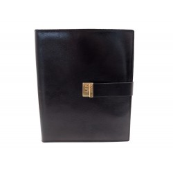 SERVIETTE A MAIN LANCEL CUIR NOIR 