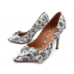 CHAUSSURES ISABEL MARANT KI GONG PUMP ESCARPINS 38 CUIR FACON PYTHON SHOES 600€