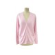 NEUF PULL ERIC BOMPARD GILET CLASSIQUE MO2 L 40 EN CACHEMIRE 2 FILS ROSE 265€