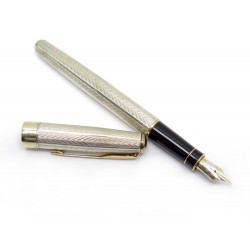 STYLO PLUME PARKER SONNET FOUGERE 1996 EN ARGENT MASSIF 925 OR 18K FOUNTAIN PEN