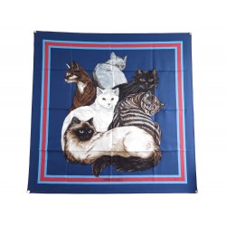 NEUF FOULARD HERMES CHAT FELIN 