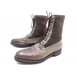 NEUF CHAUSSURES SANTONI WILSON 11647 BOTTINES FOURREES 43 EN CUIR BOOTS 949€