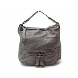 SAC A MAIN GERARD DAREL MIDDAY MIDNIGHT GM HOBO EN CUIR TAUPE GREY HAND BAG 420€