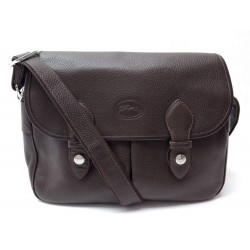 SAC A MAIN LONGCHAMP GIBECIERE BESACE BANDOULIERE CUIR GRAINE REPORTER BAG 570€