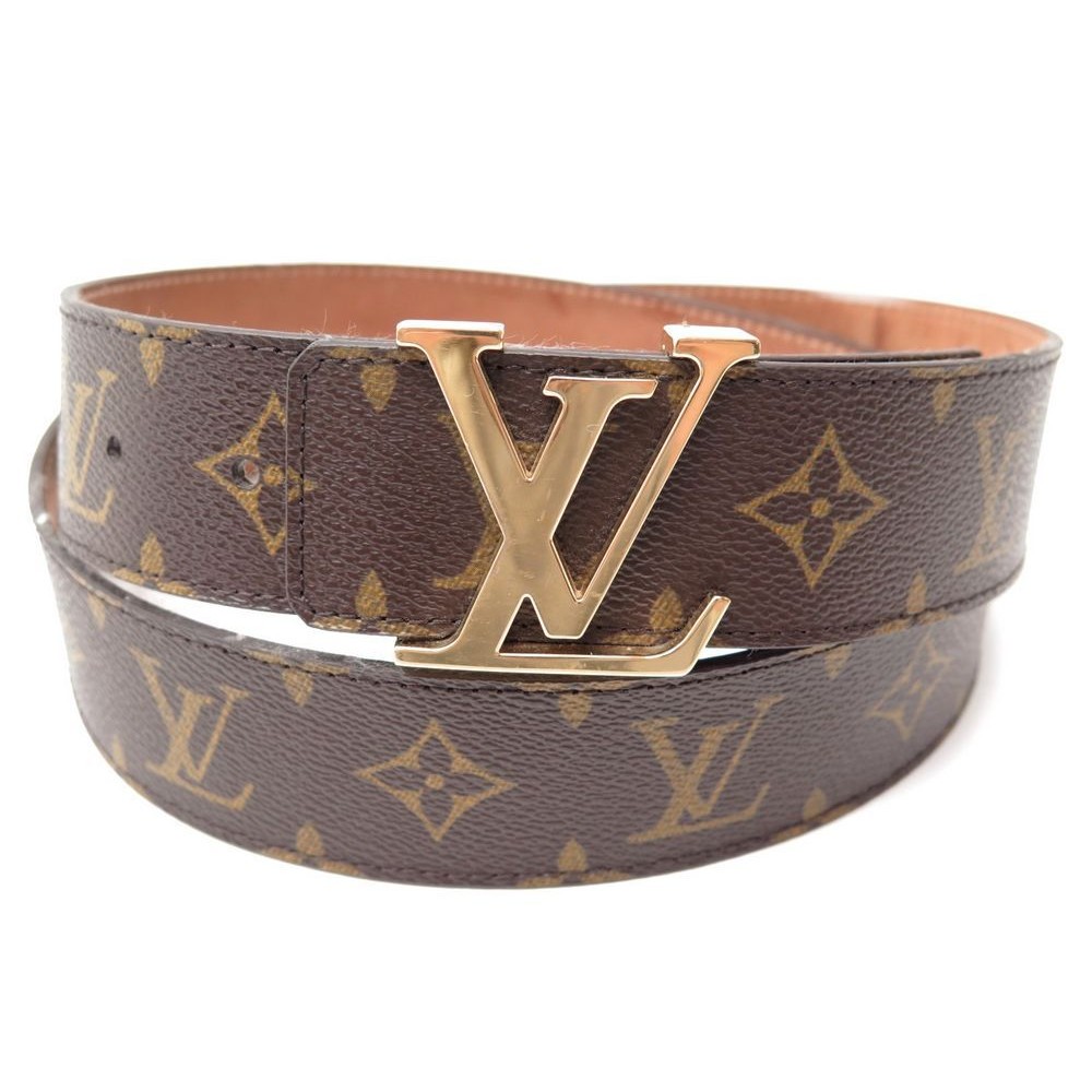 Louis Vuitton ceinture LV initial Brown Cloth ref.1001507 - Joli