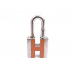 CADENAS HERMES ORANGE ET ACIER 