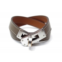 BRACELET HERMES KELLY DOUBLE TOUR BLEU 