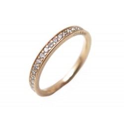 BAGUE diaMEE! ALLIANCE 4 GRAINS 52 EN OR JAUNE 18 CT ET DIAMANTS GOLD RING 1490 