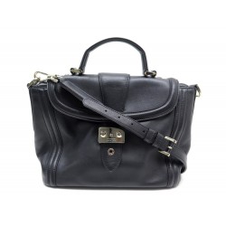 SAC A MAIN LANCEL JOSEPHINE PM A06348 EN CUIR NOIR BANDOULIERE BLACK PURSE 895€