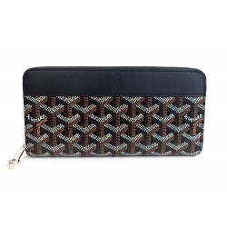 NEUF PORTEFEUILLE GOYARD MATIGNON EN TOILE NOIRE PORTE MONNAIE WALLET NEW 890€