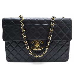  SAC A MAIN CHANEL TIMELESS JUMBO GM 34 CM CUIR MATELASSE HAND BAG PURS 