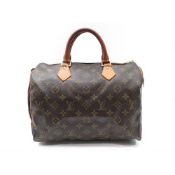 SAC A MAIN LOUIS VUITTON SPEEDY 30 TOILE MONOGRAM LV CADENAS HAND BAG PURSE 760€