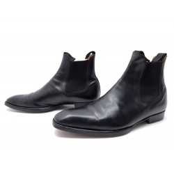 BOTTINES JM WESTON 631 BEAUBOURG 9.5D 43.5 EN CUIR NOIR BOOTS + EMBAUCHOIRS 975€