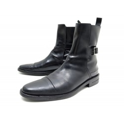  CHAUSSURE BOTTINES DIOR 42 CUIR NOIR 