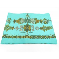 FOULARD HERMES SCHEHERAZADE ETOLE EN SOIE BLEUE SILK SCARF BLUE 290€