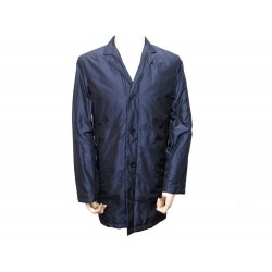 NEUF BLOUSON LAGERFELD HOMME M 48 50 VESTE COUPE VENT POLYESTER BLEU COAT JACKET