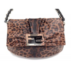 NEUF SAC A MAIN FENDI MIA 8BR614 EN CUIR POULAIN LEOPARD PONY HAIR PURSE 1230€