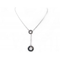 COLLIER DINH VAN CIBLE SAUTOIR EN OR BLANC 18K 10.7 GR WHITE GOLD NECKLACE 2100€