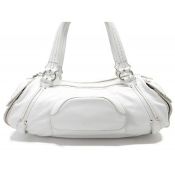 SAC A MAIN CELINE EN CUIR BLANC 45 CM PORTE EPAULE LEATHER HAND BAG PURSE 1090€