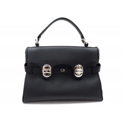 NEUF SAC A MAIN LANCEL ANGELE A05326 EN CUIR NOIR BLACK LEATHER HAND BAG 1250€