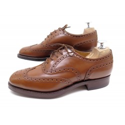 NEUF CHAUSSURES CHURCH'S BURWOOD RICHELIEU 7F 41 EN CUIR MARRON SHOES 620€