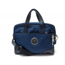 SAC A MAIN LANCEL SACOCHE BANDOULIERE PC MAC & POCHETTE HOUSSE TOILE BLEUE 325€