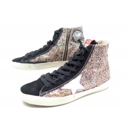 CHAUSSURES BASKETS GOLDEN GOOSE FRANCY 39 EN CUIR PAILLETTES MULTICOLORES 375€