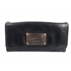 PORTEFEUILLE MARC BY MARC JACOBS WORKWEAR EN CUIR NOIR WALLET BILLFOLD 220€