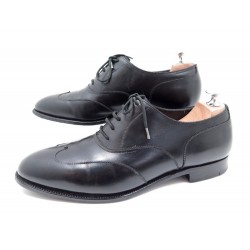 CHAUSSURES JOHN LOBB WIDNER RICHELIEU 7.5E 41.5 EN CUIR NOIR BLACK SHOES 1095€