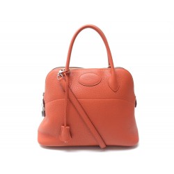 NEUF SAC A MAIN HERMES BOLIDE 31 BANDOULIERE EN CUIR CLEMENCE ORANGE PURSE 5650€