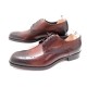 NEUF CHAUSSURES HUGO BOSS LUTER PERFORATION DERBY 10.5 44.5 MARRON SHOES 350€