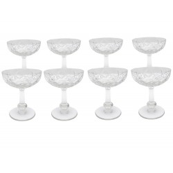 8 COUPES DE CHAMPAGNE BACCARAT EN CRISTAL 